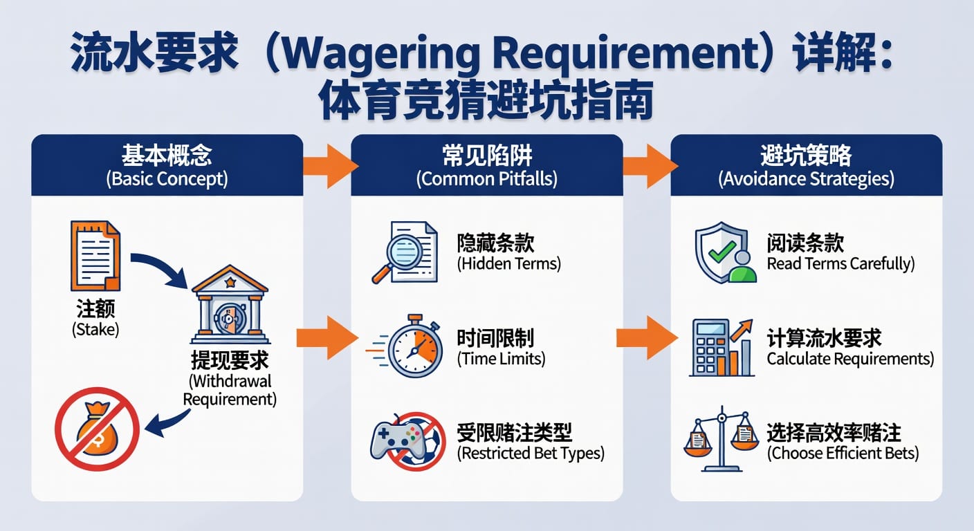 流水要求 sports wagering requirement详解：体育博彩投注指南
