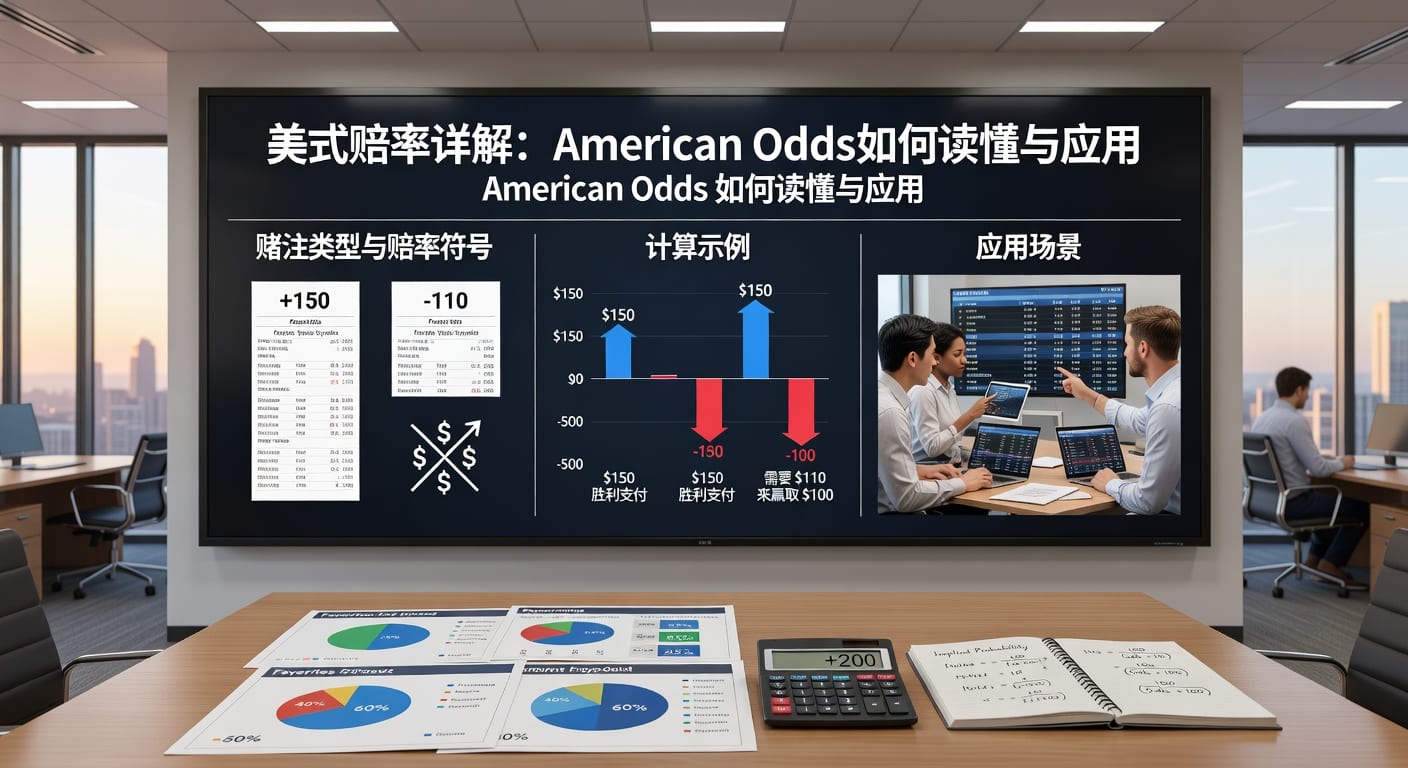 美式赔率 American Odds：体育博彩如何读懂计算与投注