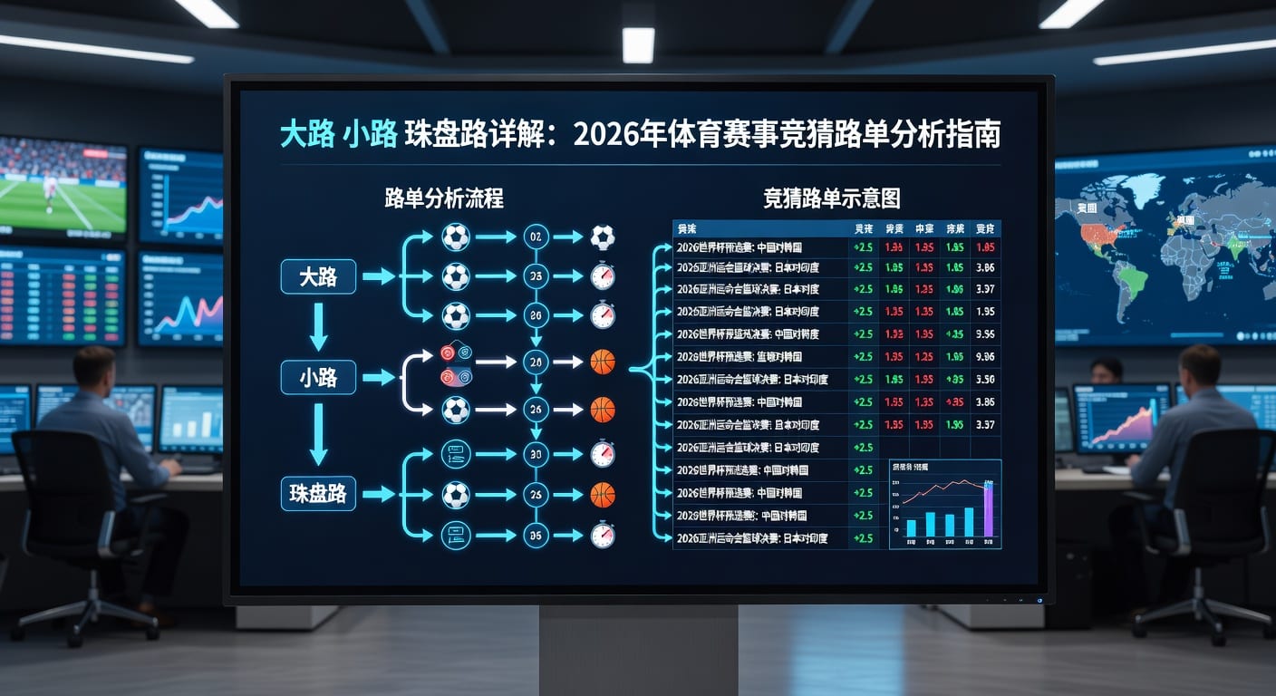 2026年世界杯投注网：大路小路珠盘路详解，足球盘口分析